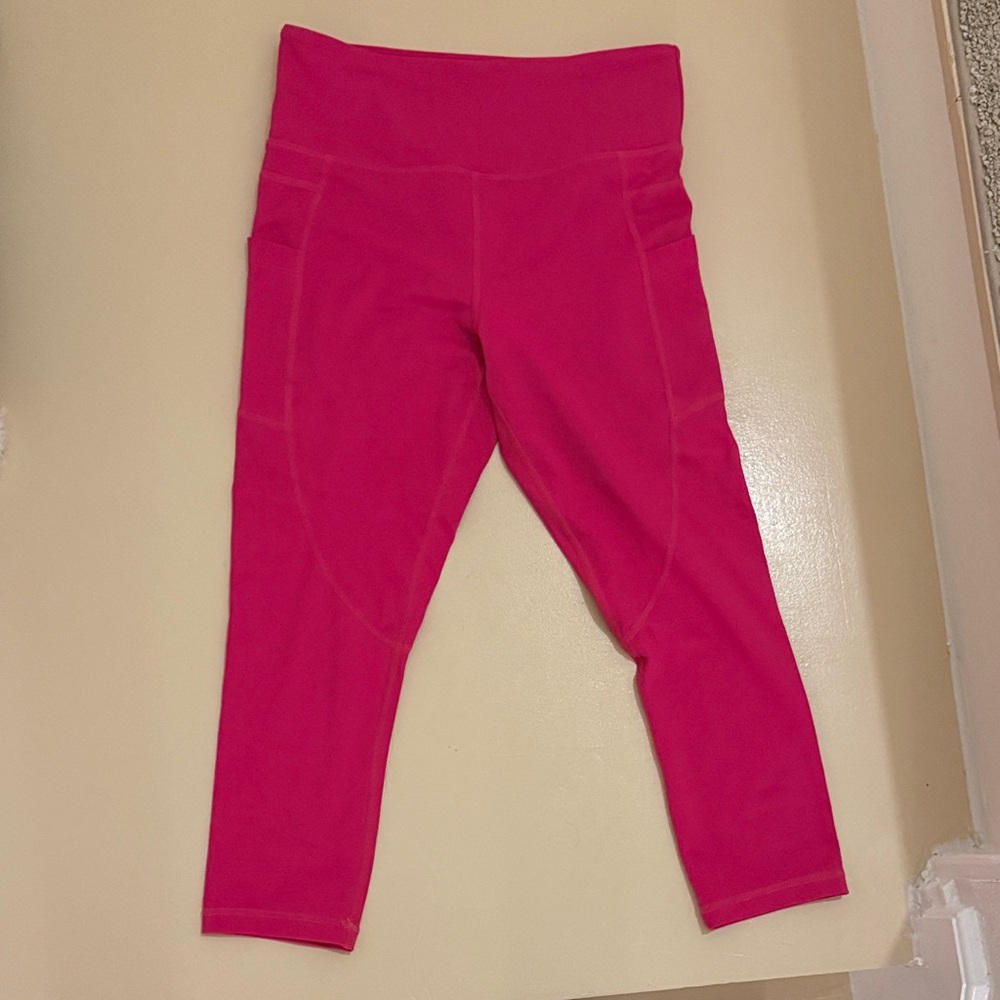 Zyia Active Party Pink Light N Tight Zippered Pocket Leggings